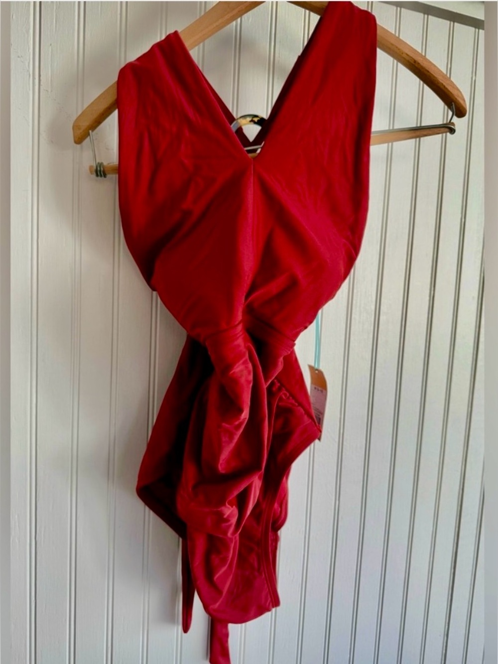 Kona Sol Red One-Piece Swimsuit Size M